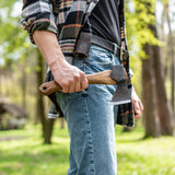 BeaverCraft Bushcraft Hatchet with Leather Sheath