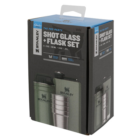 The Pre Party Shot Glass and Flask Set