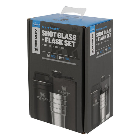 The Pre Party Shot Glass and Flask Set