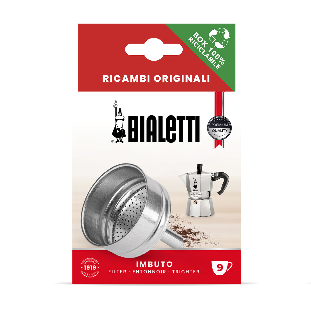 Bialetti Moka Express Replacement Aluminium Funnel