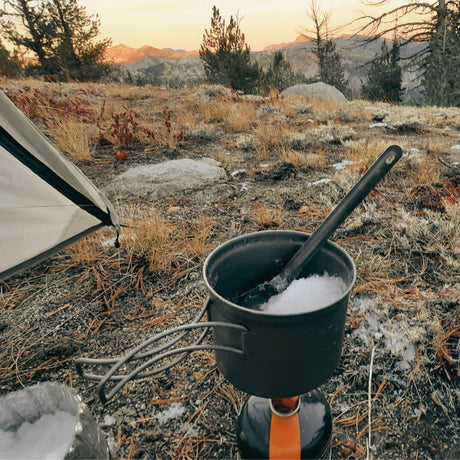 Titanium Long Handle Spoon - Polished