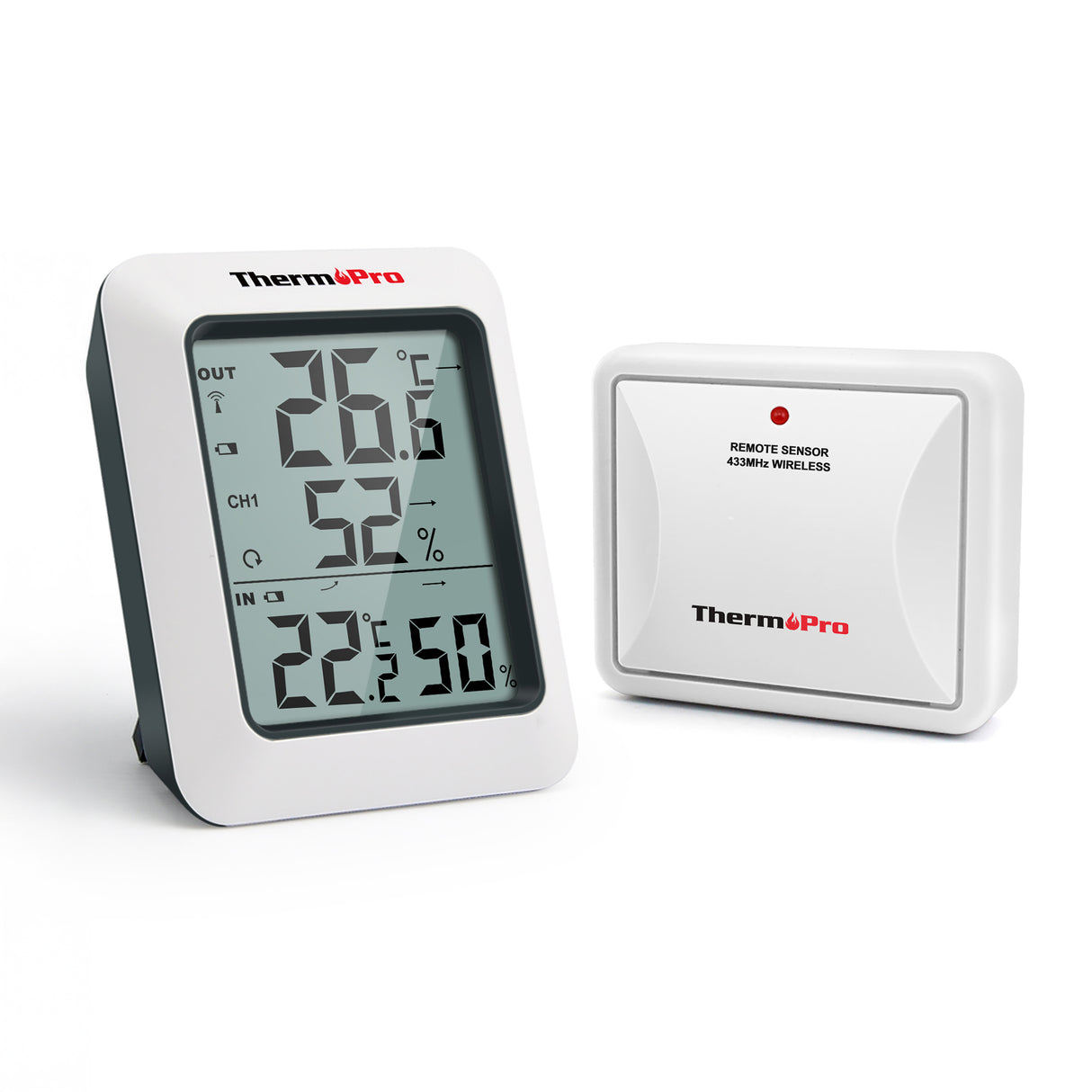 Indoor-Outdoor Weather Thermometer & Hygrometer