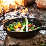 Seasoned Cast Iron Fire Skillet