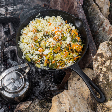 Seasoned Cast Iron Fire Skillet