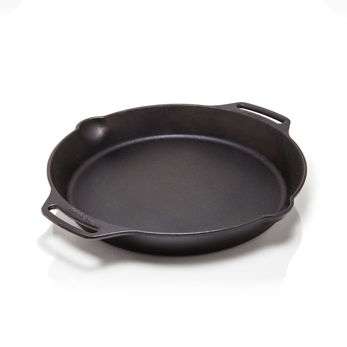 Two Handled Seasoned Cast Iron Fire Skillet