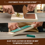 Leather Strop with Honing & Polishing Compounds