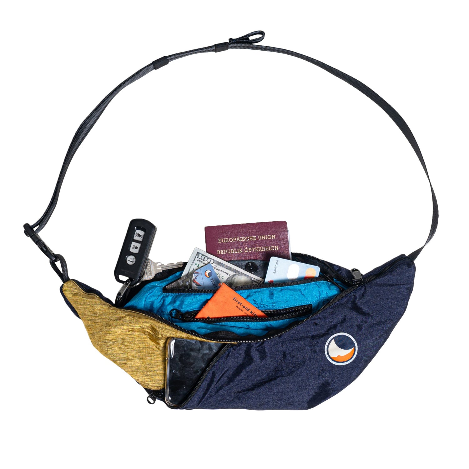 Lightweight Foldable Sling Bag Ticket To The Moon Brave Hardy 6087